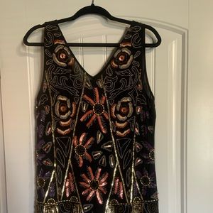 Free People Beaded Mini Dress